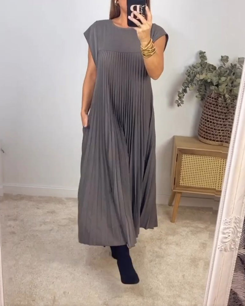 Saskia - Sublime Robe Longue Plissée