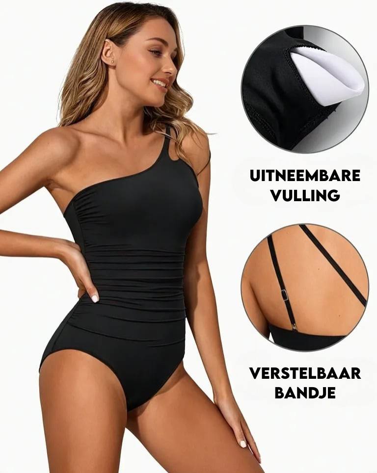 Grace - Maillot de Bain Une Pièce Asymétrique Élégant