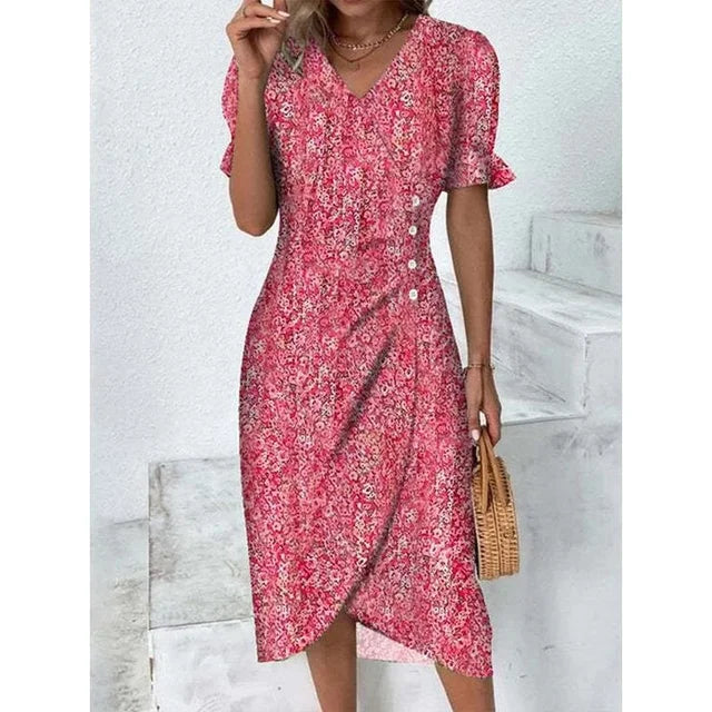 Amandine - Robe Fleurie Élégante Et Raffinée