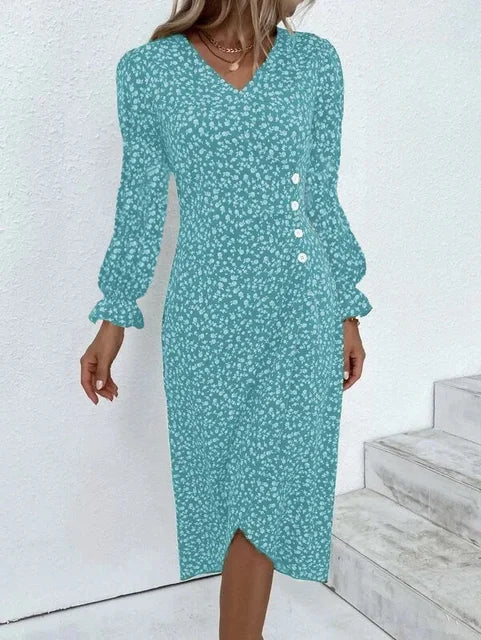 Amandine - Robe Fleurie Élégante Et Raffinée