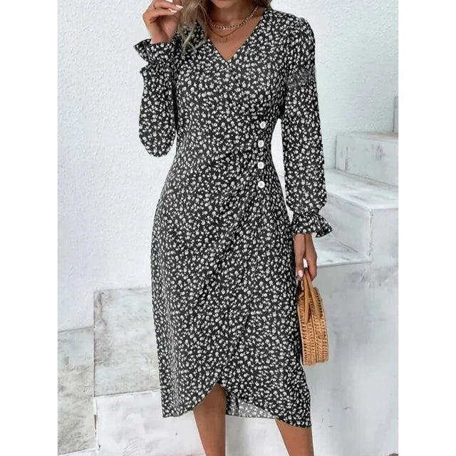 Amandine - Robe Fleurie Élégante Et Raffinée