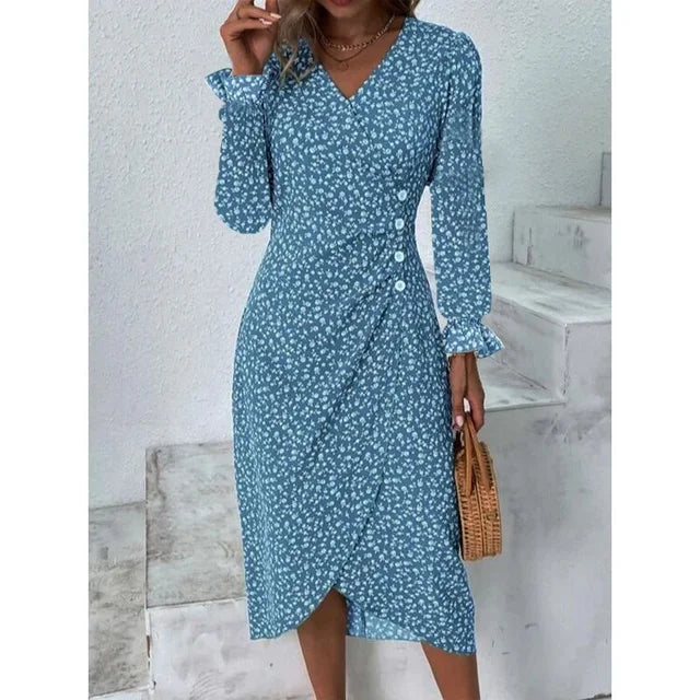 Amandine - Robe Fleurie Élégante Et Raffinée