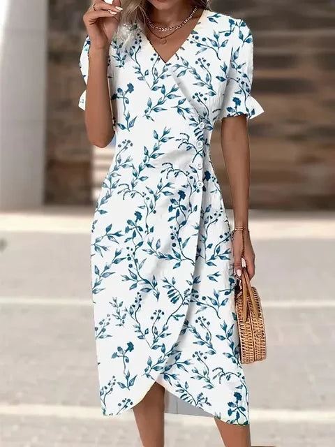 Amandine - Robe Fleurie Élégante Et Raffinée