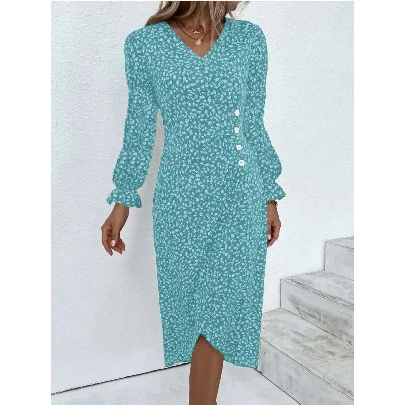 Amandine - Robe Fleurie Élégante Et Raffinée