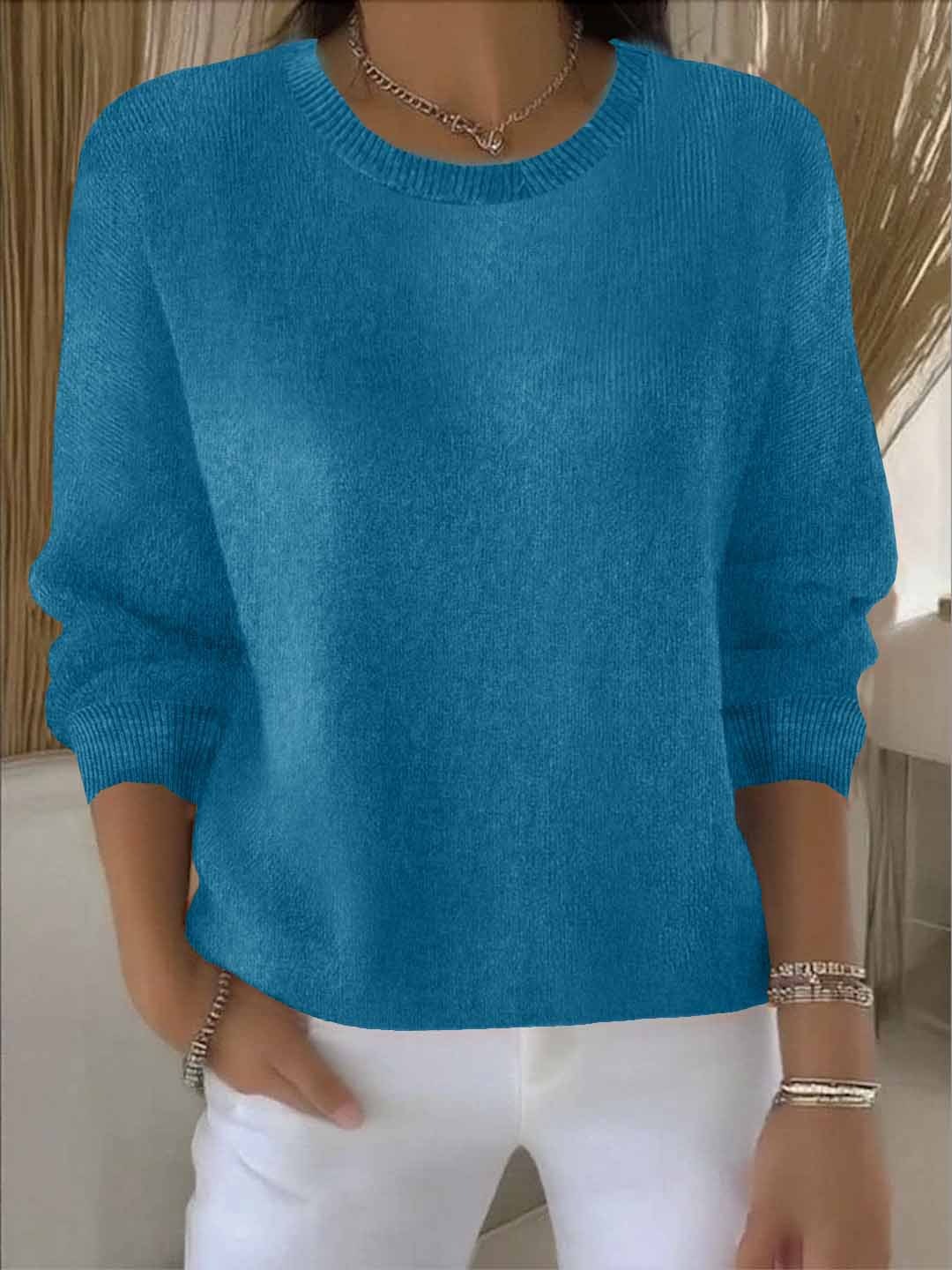 Amélie - Pull Élégant Maille Fine Oversize