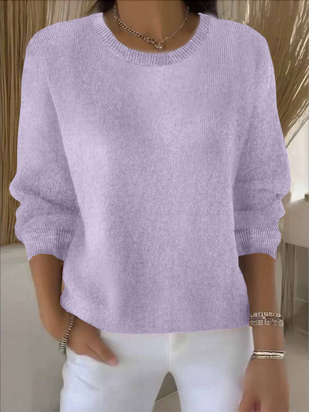 Amélie - Pull Élégant Maille Fine Oversize