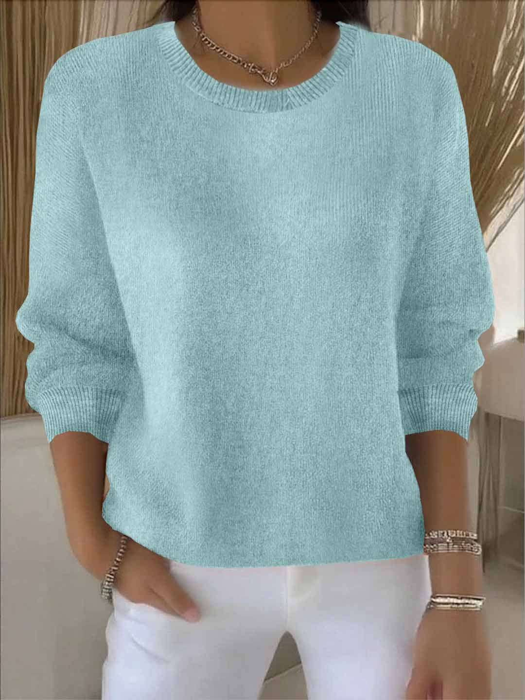 Amélie - Pull Élégant Maille Fine Oversize