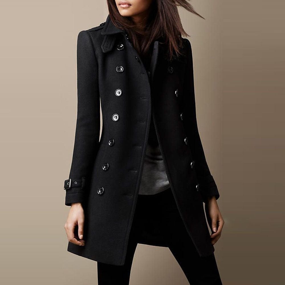 Françoise | Manteau Élégant Cintré Laine