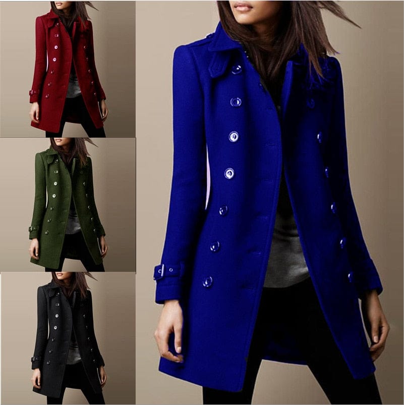 Françoise | Manteau Élégant Cintré Laine