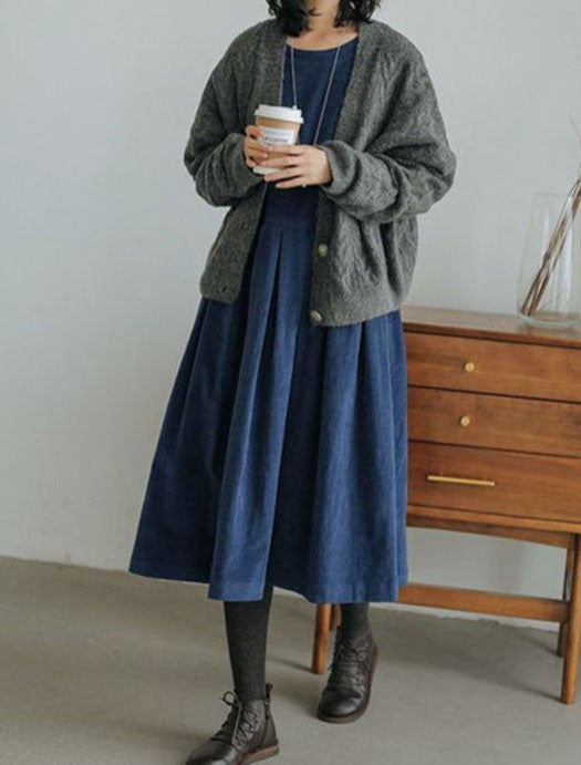 Véronique | Robe Longue Élégante Plissée Vintage