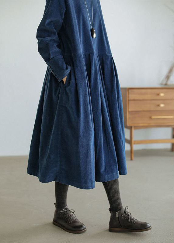 Véronique | Robe Longue Élégante Plissée Vintage