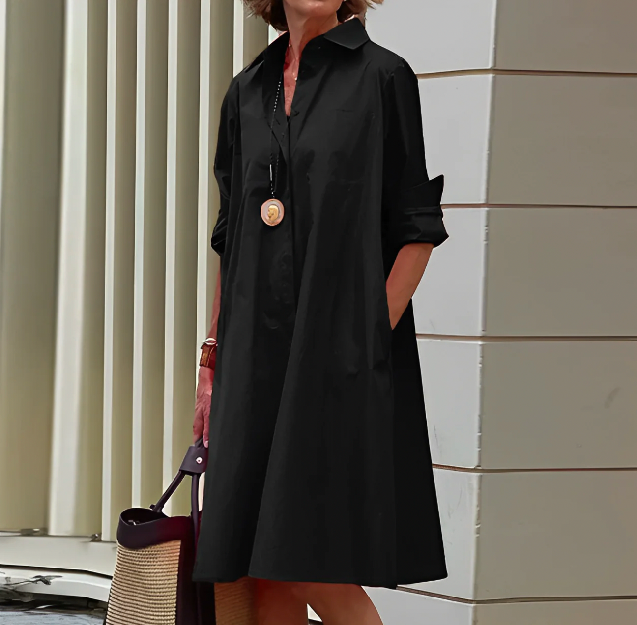 Robe Chemise Longue Femme - Claire