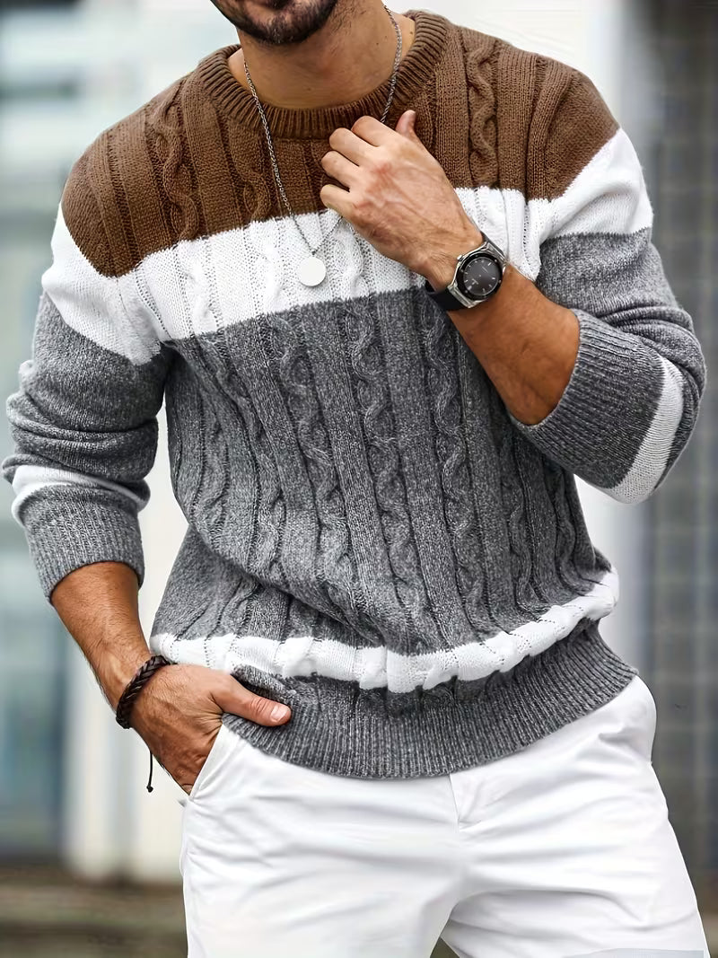 Laurent - Pull Classique Torsadé