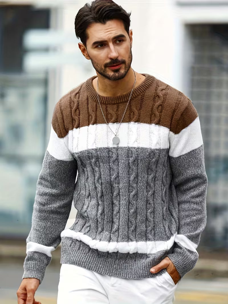 Laurent - Pull Classique Torsadé