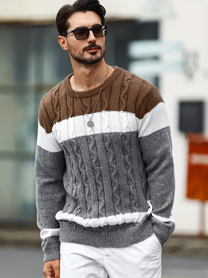 Laurent - Pull Classique Torsadé