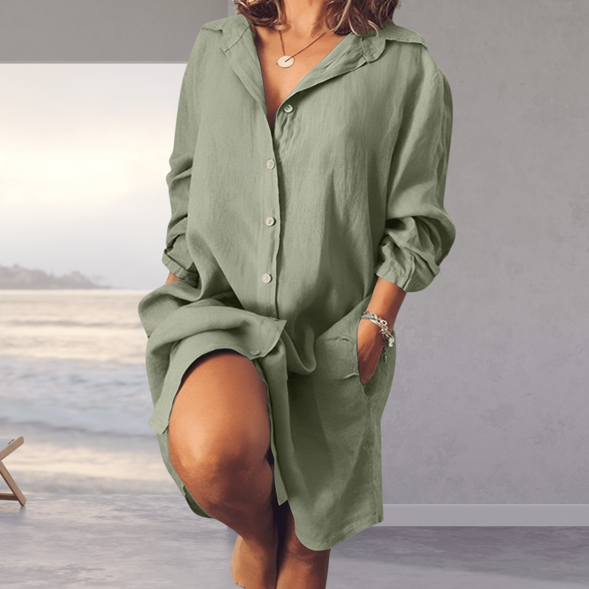 Margaux - Robe Chemise Oversized d'Été