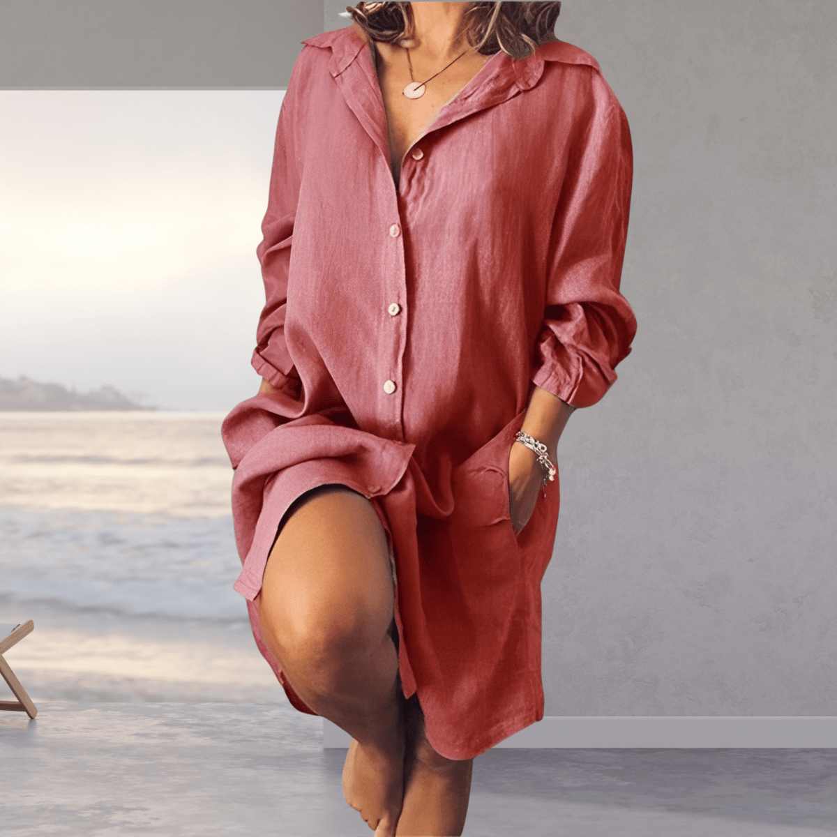 Margaux - Robe Chemise Oversized d'Été