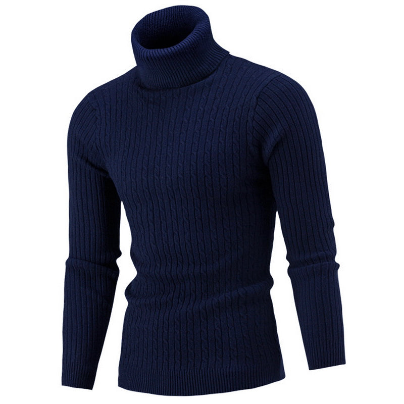 Maxime - Pull Col Roulé Classique Intemporel Homme