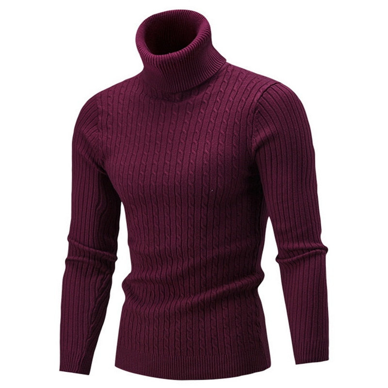 Maxime - Pull Col Roulé Classique Intemporel Homme