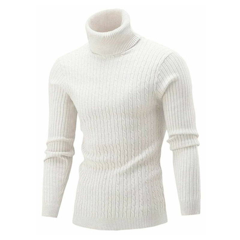 Maxime - Pull Col Roulé Classique Intemporel Homme
