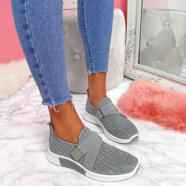 Noëline - Baskets Sans Lacets Avec Fermeture Scratch Ajustable