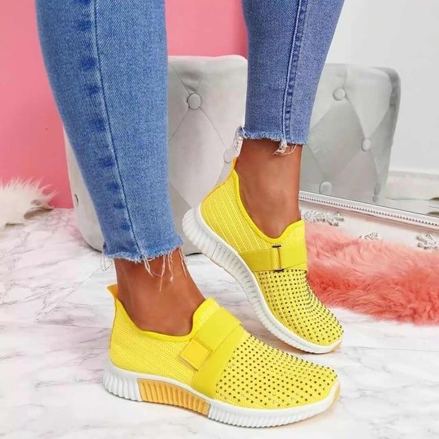 Noëline - Baskets Sans Lacets Avec Fermeture Scratch Ajustable