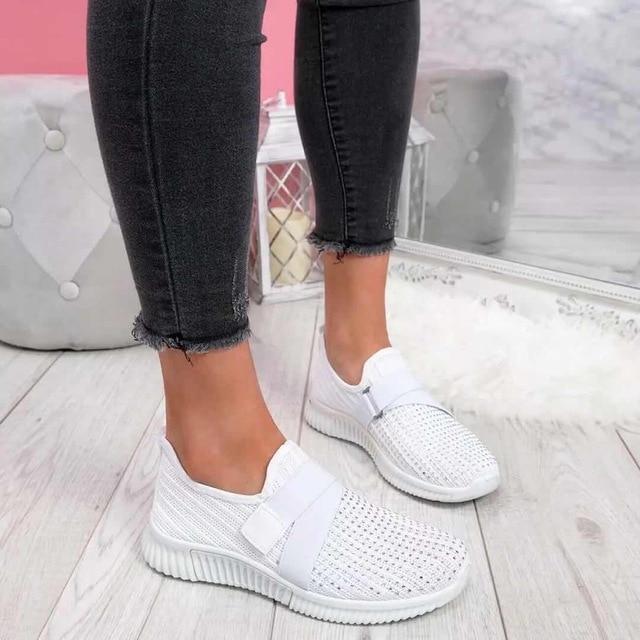 Noëline - Baskets Sans Lacets Avec Fermeture Scratch Ajustable