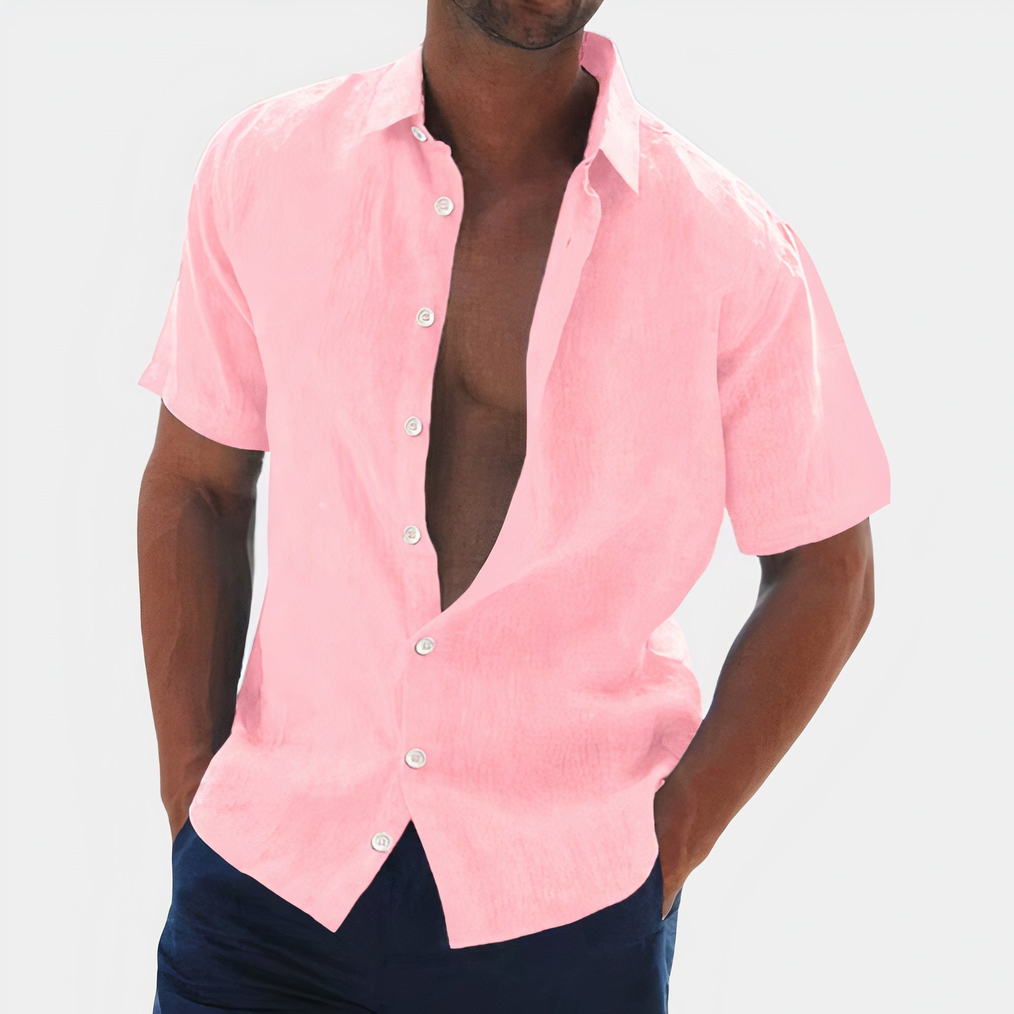Noah - Chemise En Lin Homme - Décontractée - Heren-3