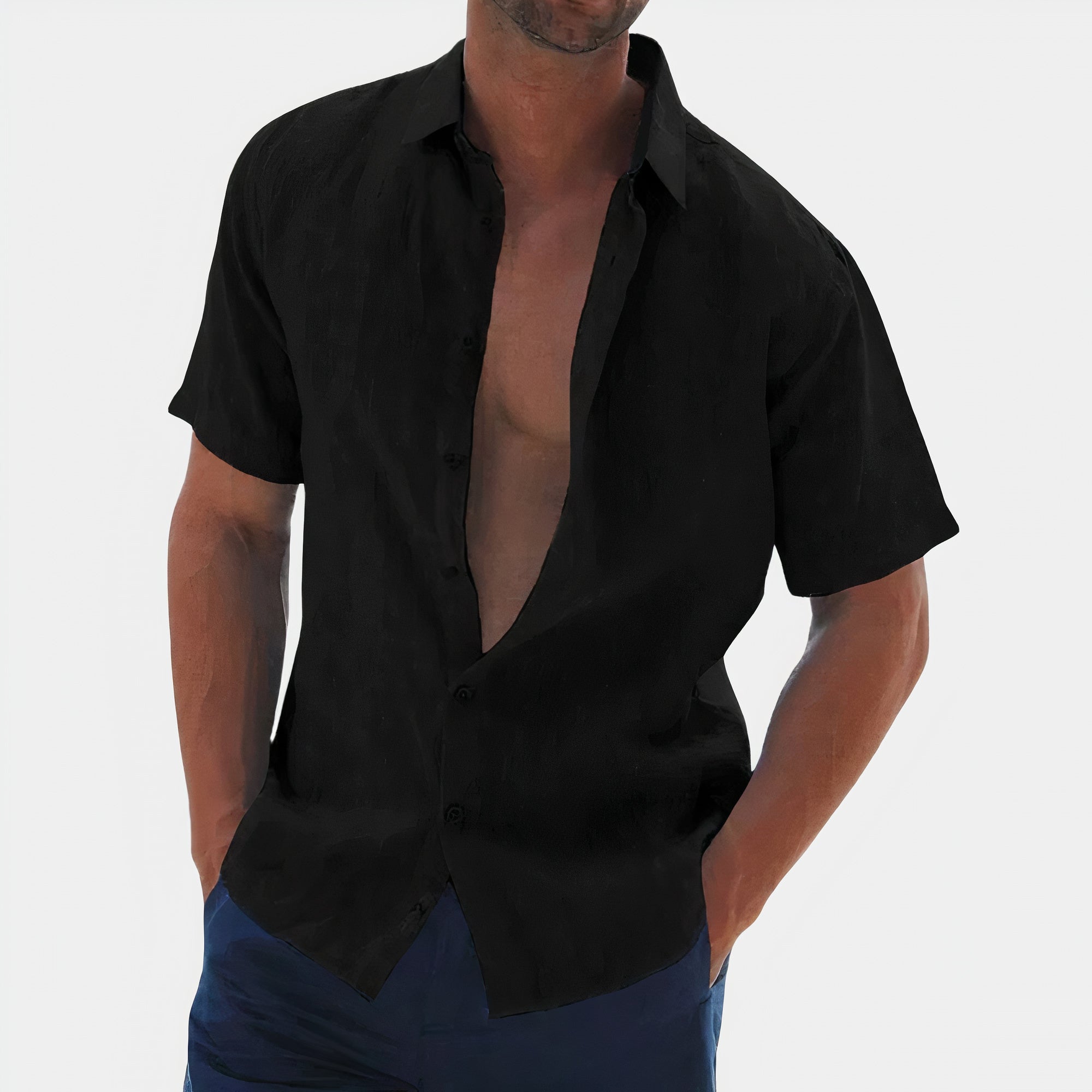 Noah - Chemise En Lin Homme - Décontractée - Heren-1