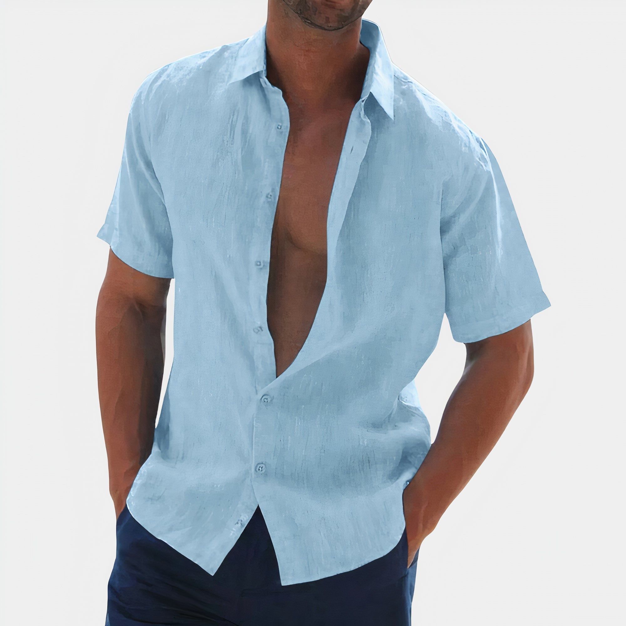 Variant image for Noah - Chemise En Lin Homme - Décontractée - Heren-16