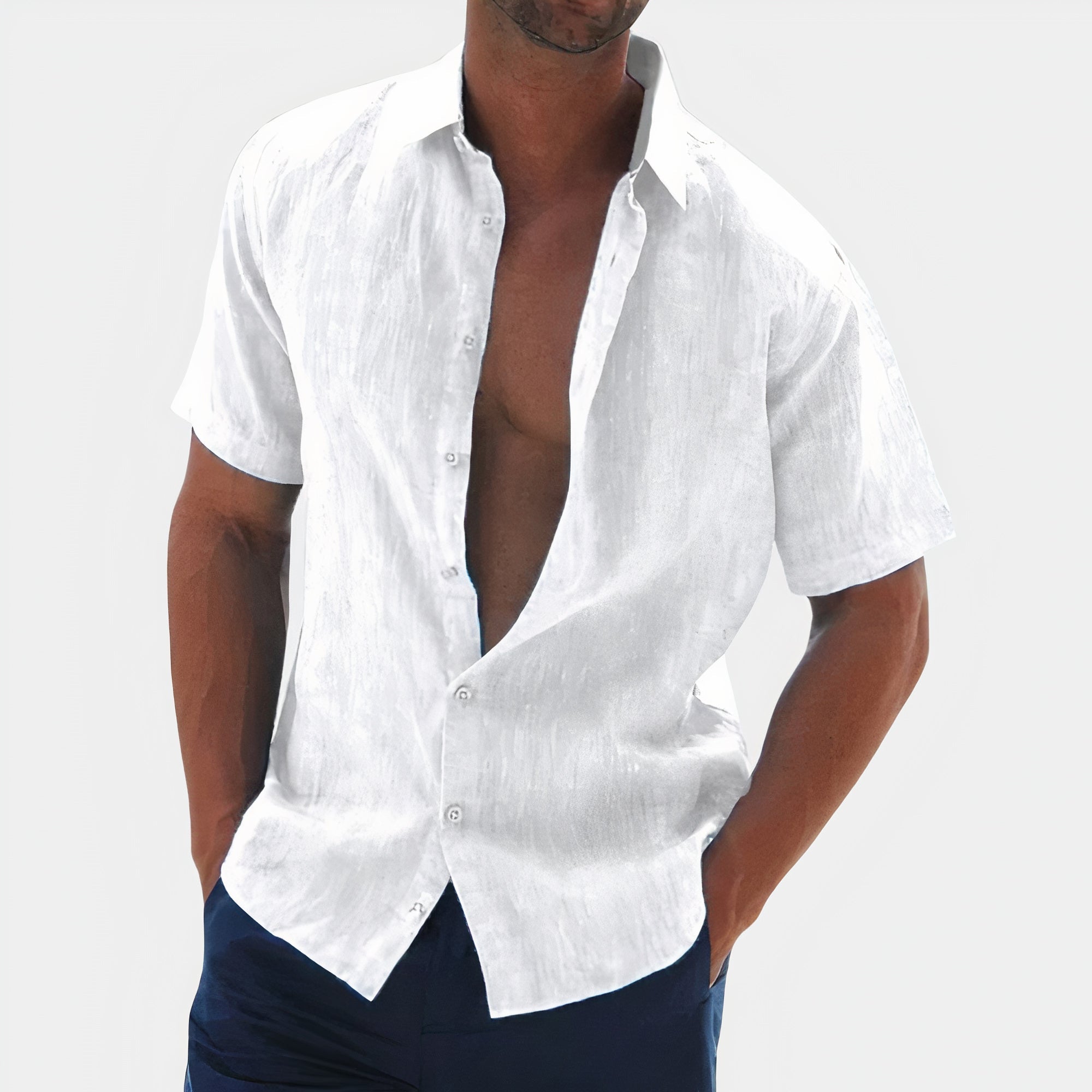 Noah - Chemise En Lin Homme - Décontractée - Heren-5