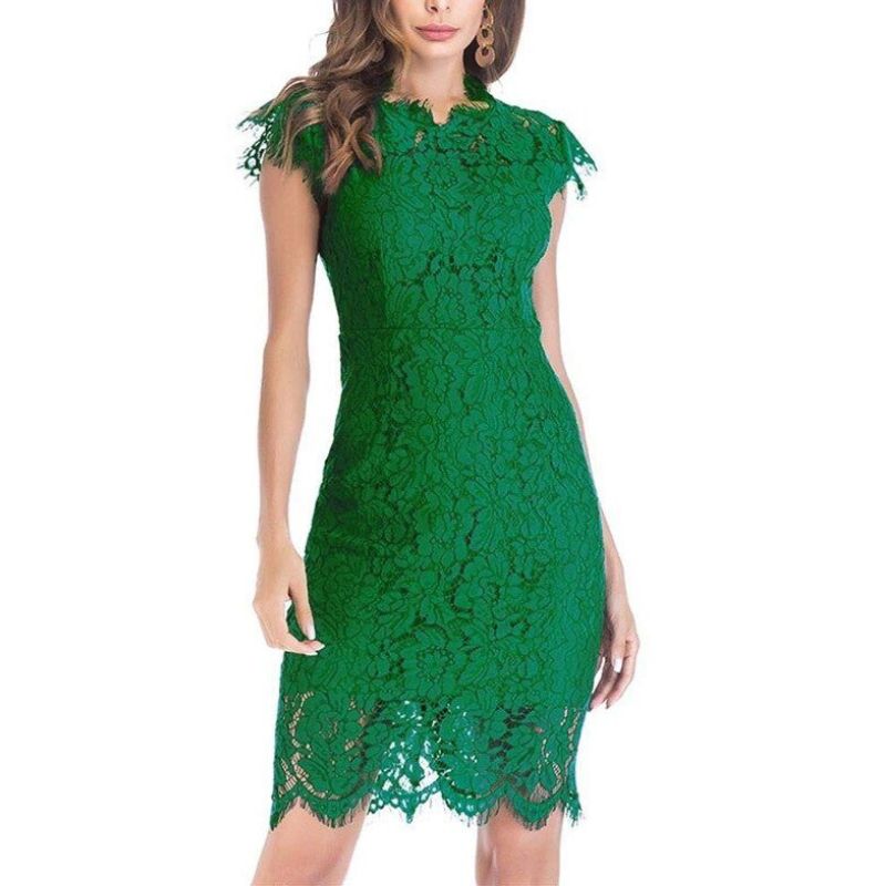 Bygiza - Robe De Soirée En Dentelle Au Style Raffiné