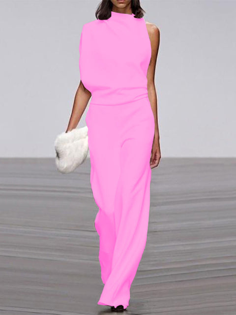 Vérène - Combinaison Ample Sans Manches Avec Col Rond