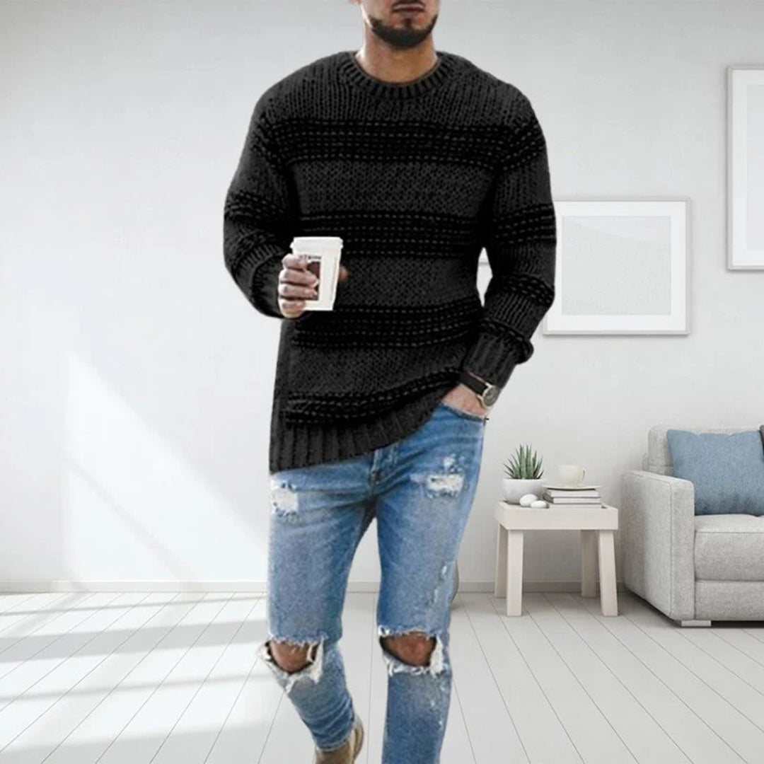 Georges - Pull en laine tricotée norvégienne homme