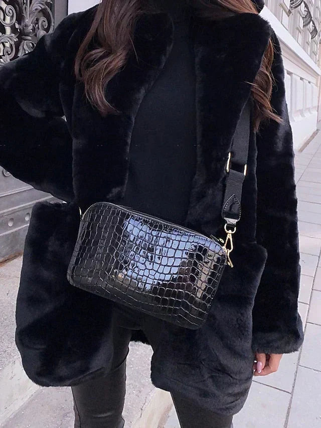 Elina - Manteau teddy femme