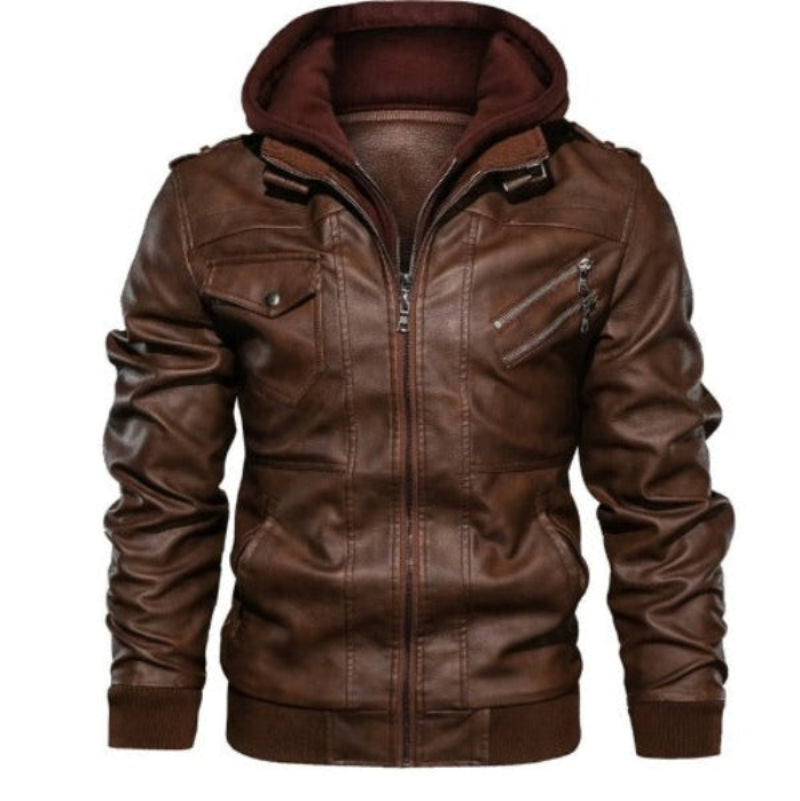 Damien | Veste Moderne Cuir Zippée