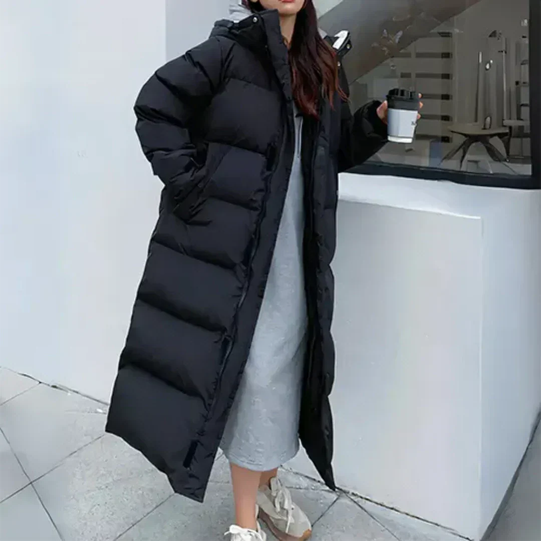 Karine - Doudoune Élégante Oversize à Capuche