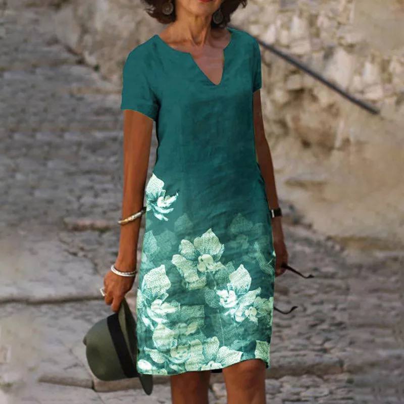 Isabelle - Robe Fleurie d'Été Chic