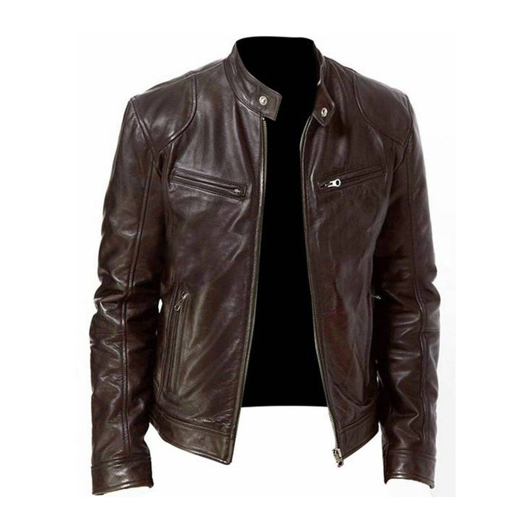 Georges - Manteau en cuir Homme