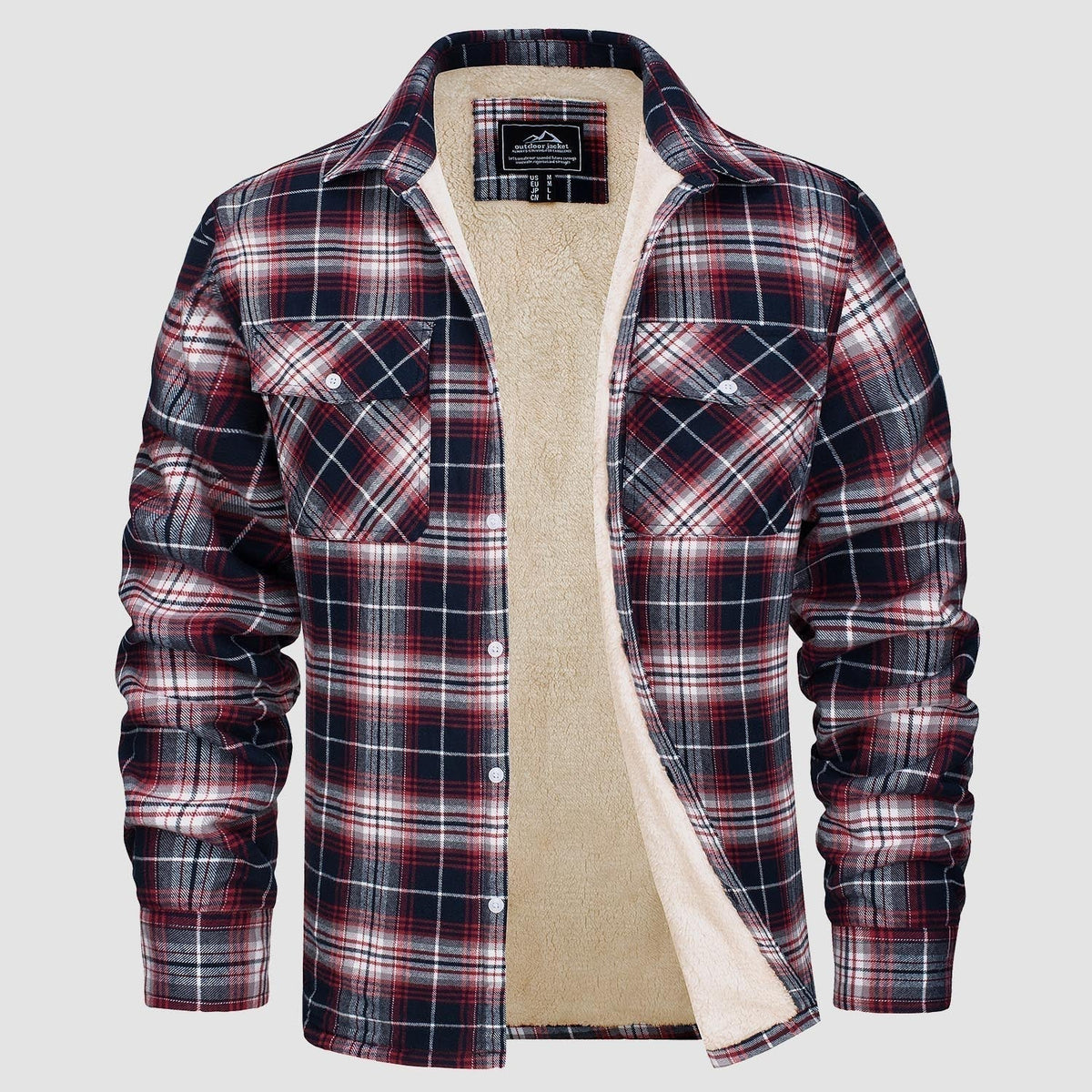 Thierry - Surchemise Chic Carreaux Doublée Sherpa