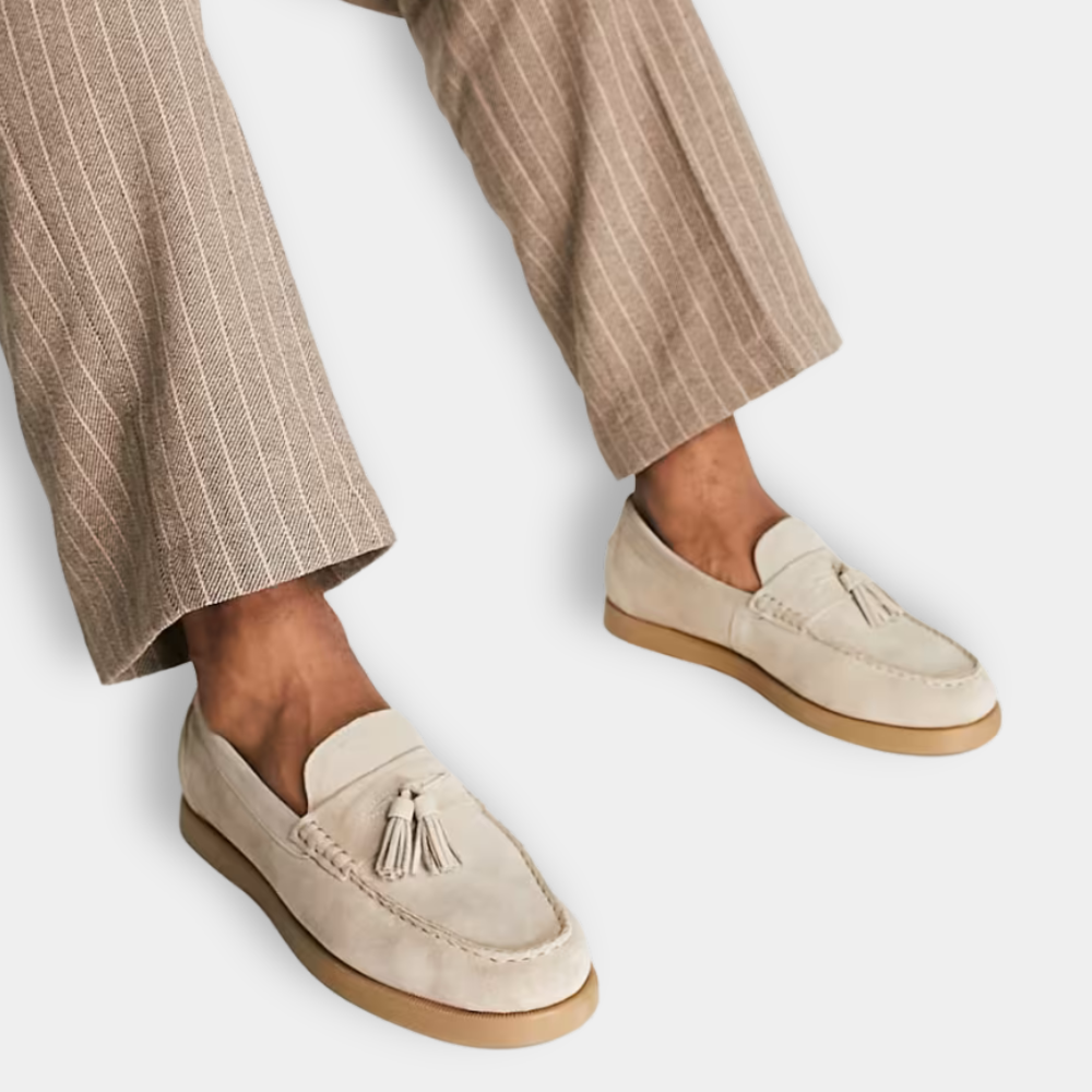 Louis - Mocassins en daim homme