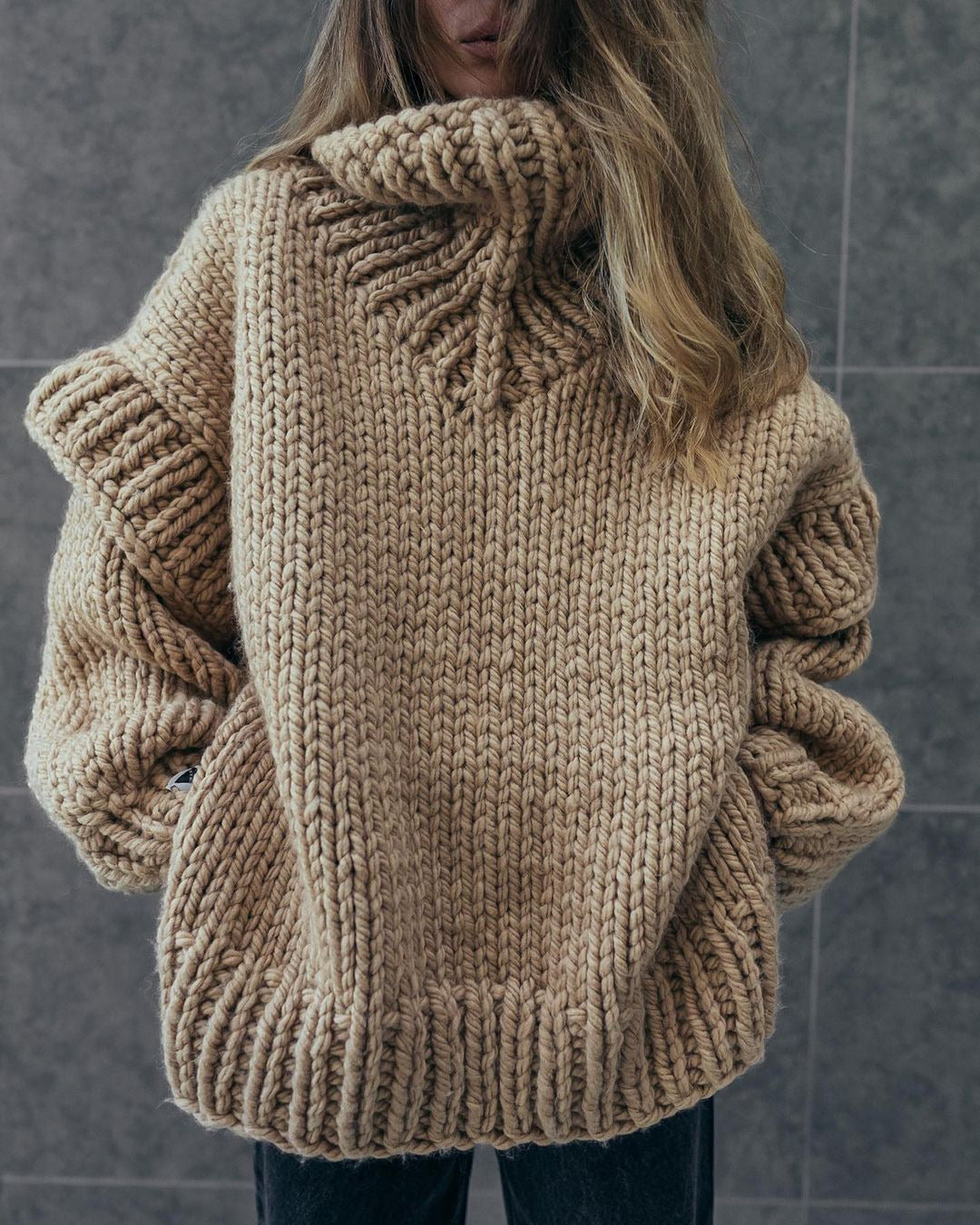 Camille - Pull Oversize Maille Confort Ample Femme