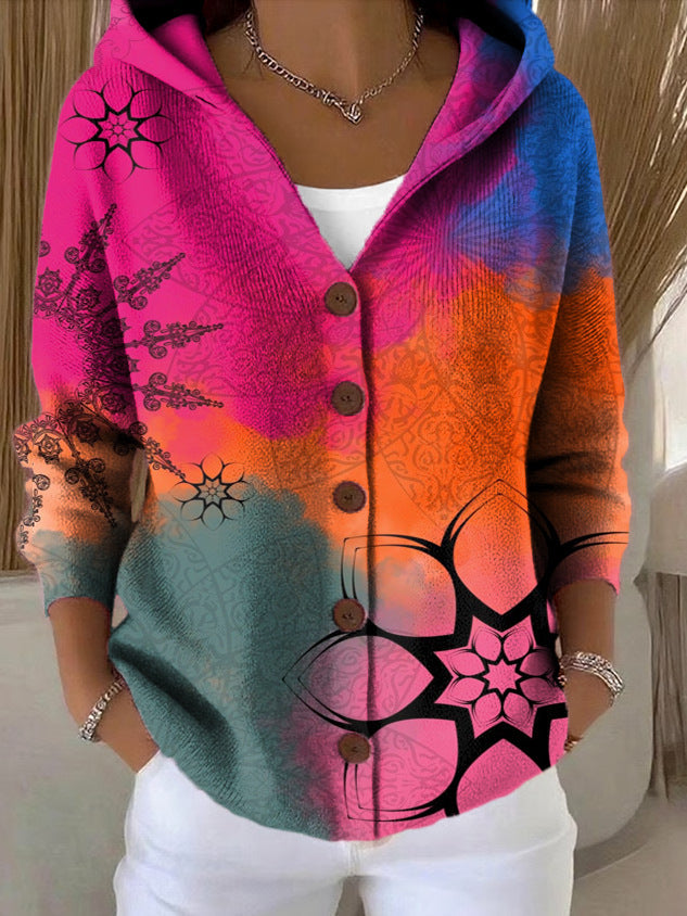 Caroline - Cardigan Chic Patchwork à Capuche
