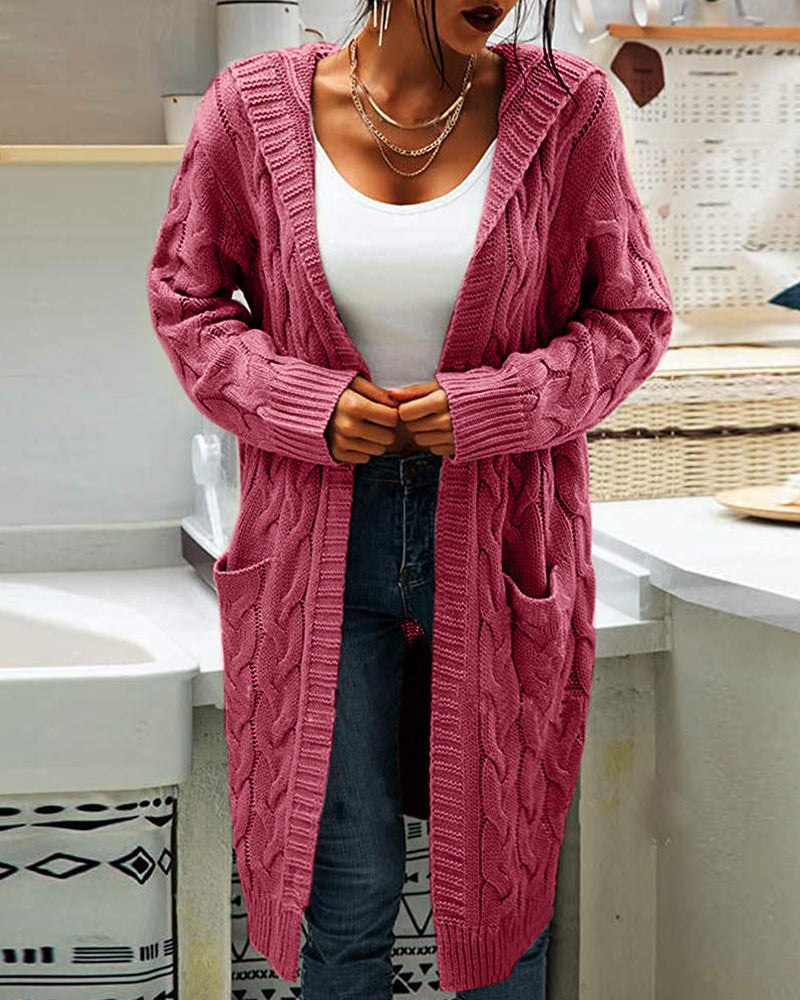 Hélène - Cardigan Élégant Torsadé Ouvert