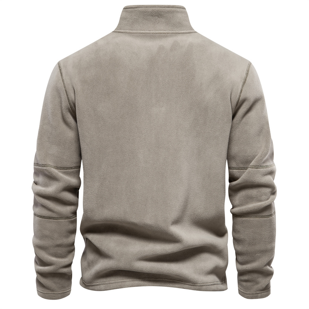 Lucas – Pull en Velours Polaire pour Hommes, Doux et Confortable