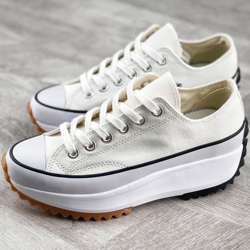 Corinne - Baskets Chic Plateforme Semelle Crantée