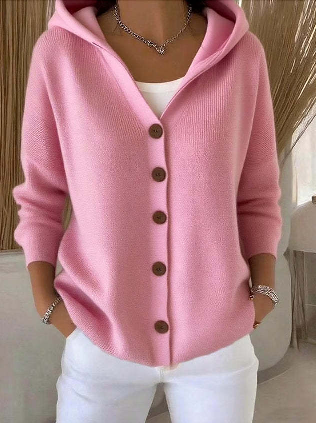 Caroline - Cardigan Chic Patchwork à Capuche