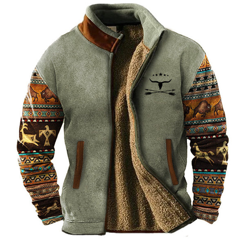 Philippe - Veste Chic Sherpa Aztèque