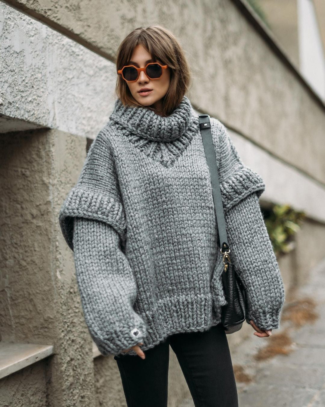 Camille - Pull Oversize Maille Confort Ample Femme