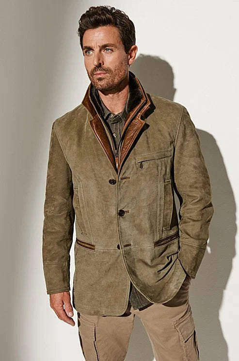 Arnaud | Veste Intemporelle en Daim